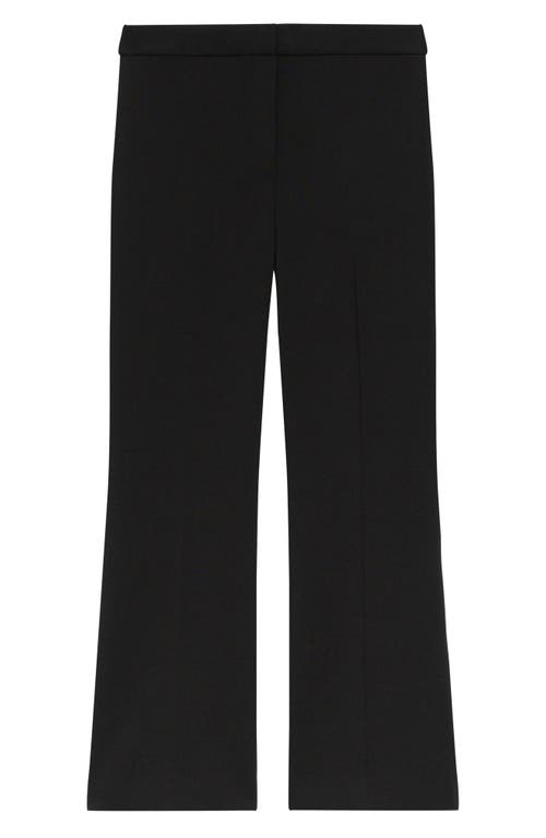 Theory Womens Solid Polyester Straight Leg Pants In Black