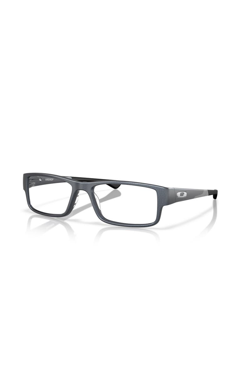 Oakley 59mm Rectangle optical glasses, Main, color, Black