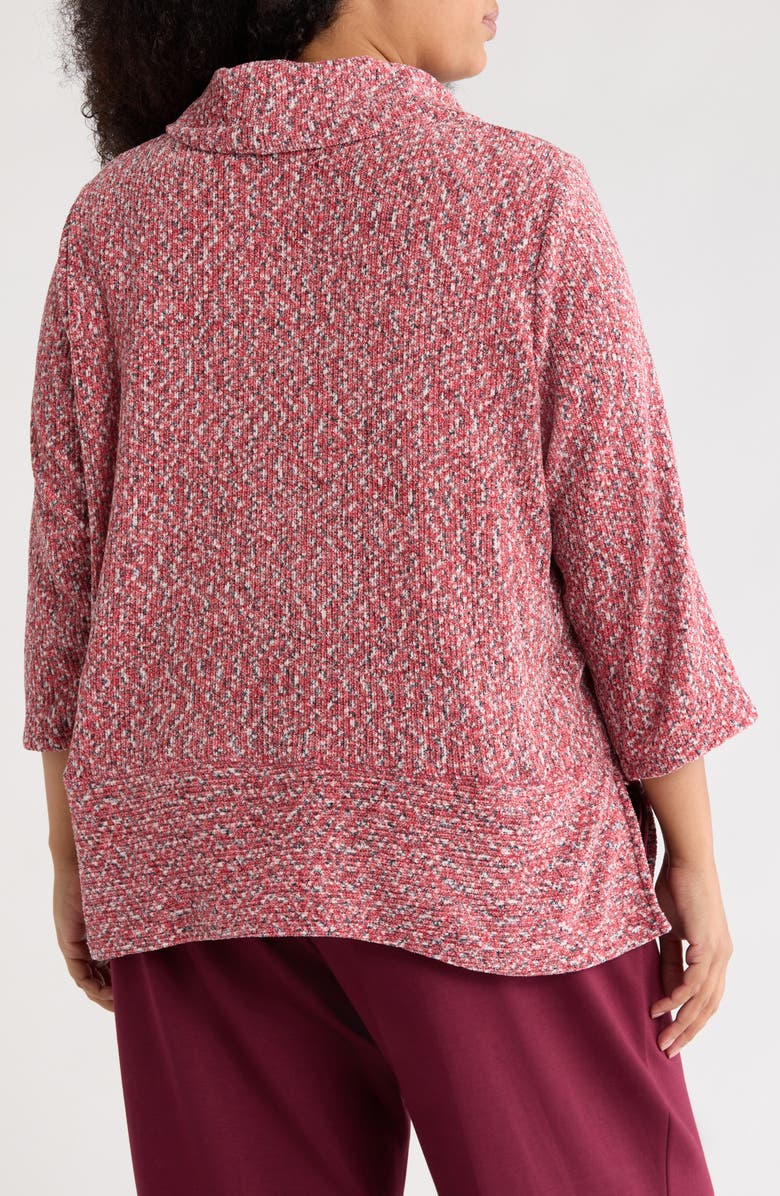 RUBY RD Space Dye Chenille Pullover Sweater, Alternate, color, Cherry Multi