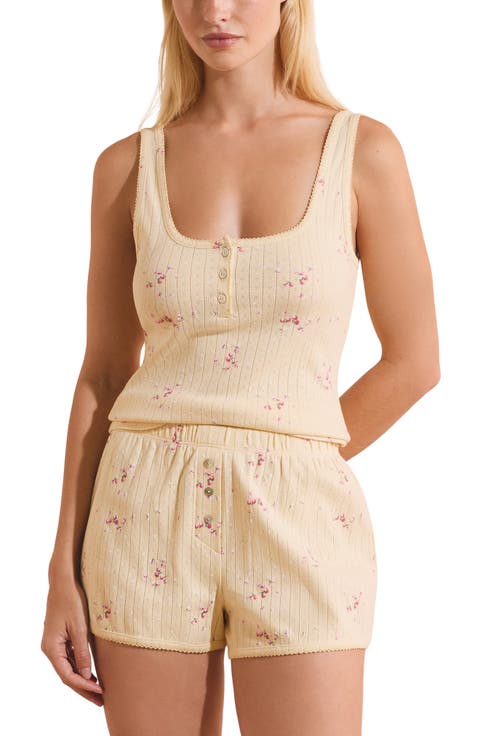 Katell Pointelle Cotton Pajama Tank