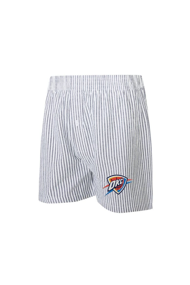 Women's Concepts Sport  Navy/White Oklahoma City Thunder Copeland T-Shirt & Shorts Sleep Set, Alternate, color, Navy