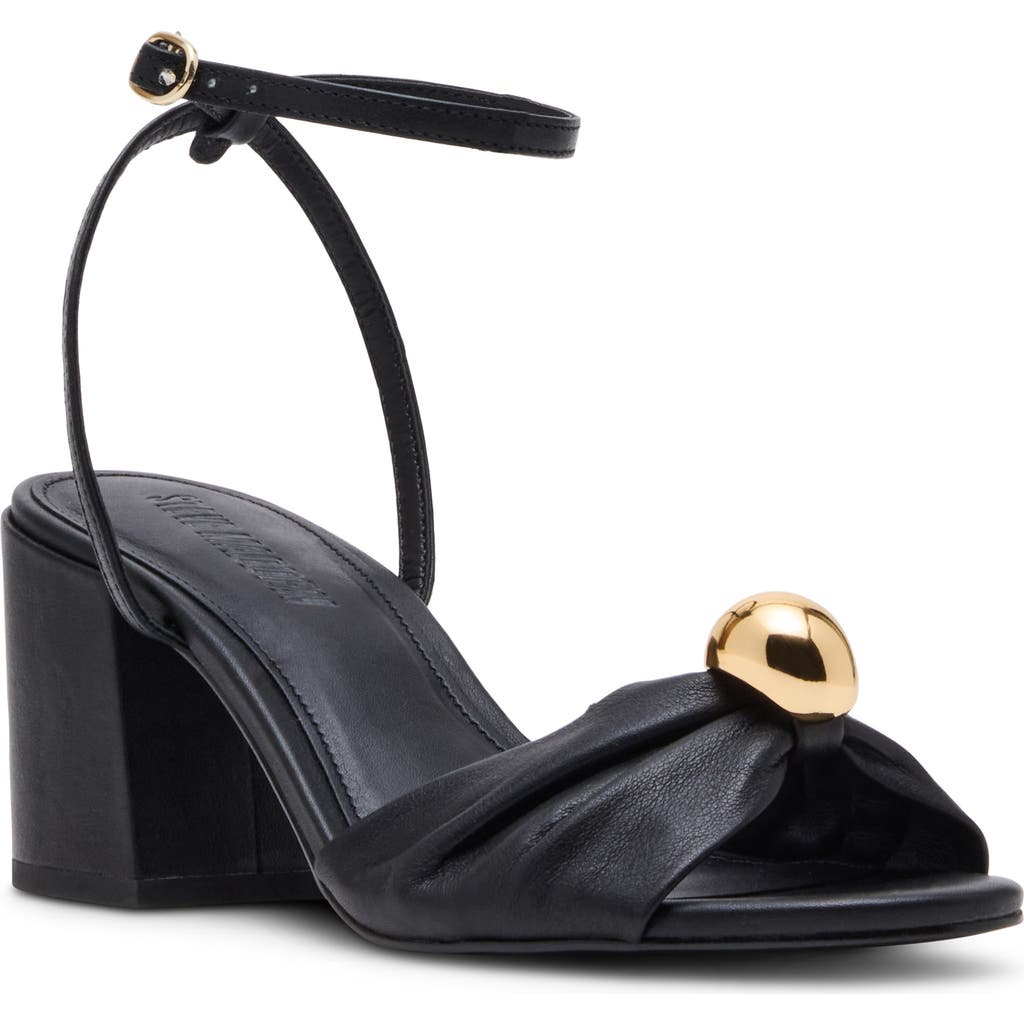 Steve Madden Caden Ankle Strap Sandal In Black