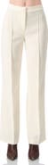 IVONNE Straight-Leg Tailored Trousers in Natural Tone