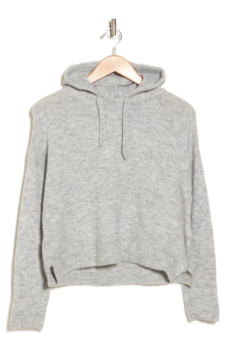 Topshop Boxy Crop Hooded Sweater, Alternate, color,