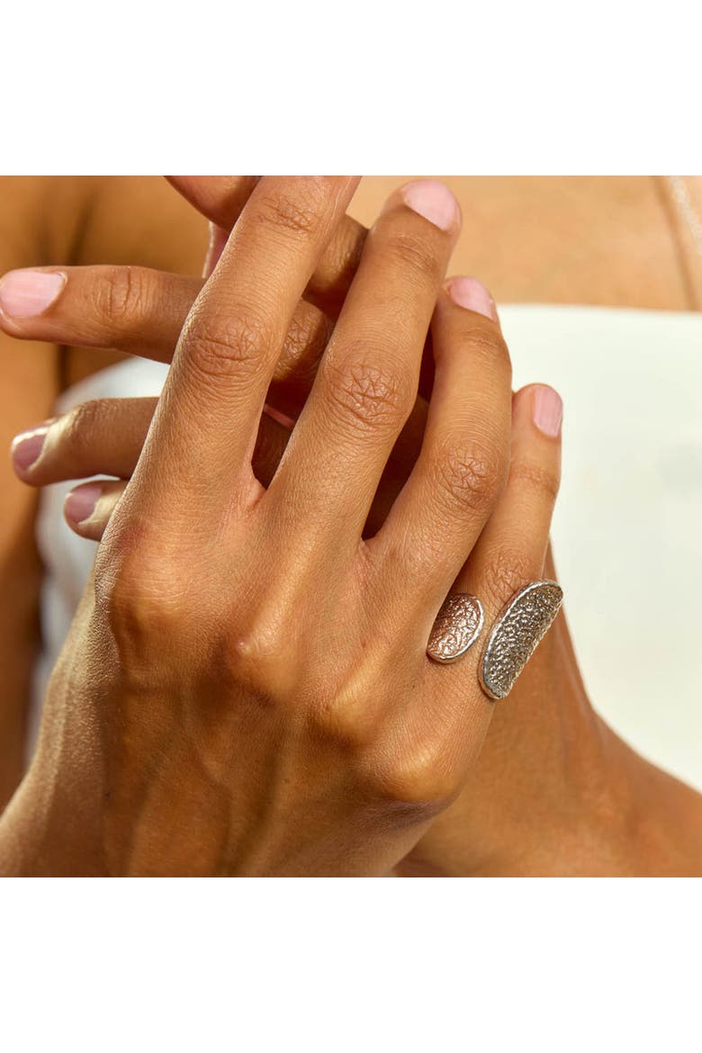 Open Hula Ring, Alternate, color, Sterling Silver