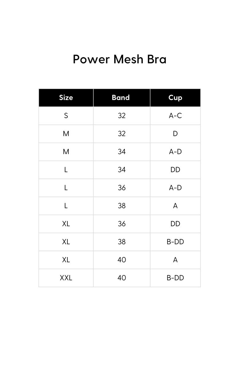 Siella Power Mesh Triangle Bra, Alternate, color, Black