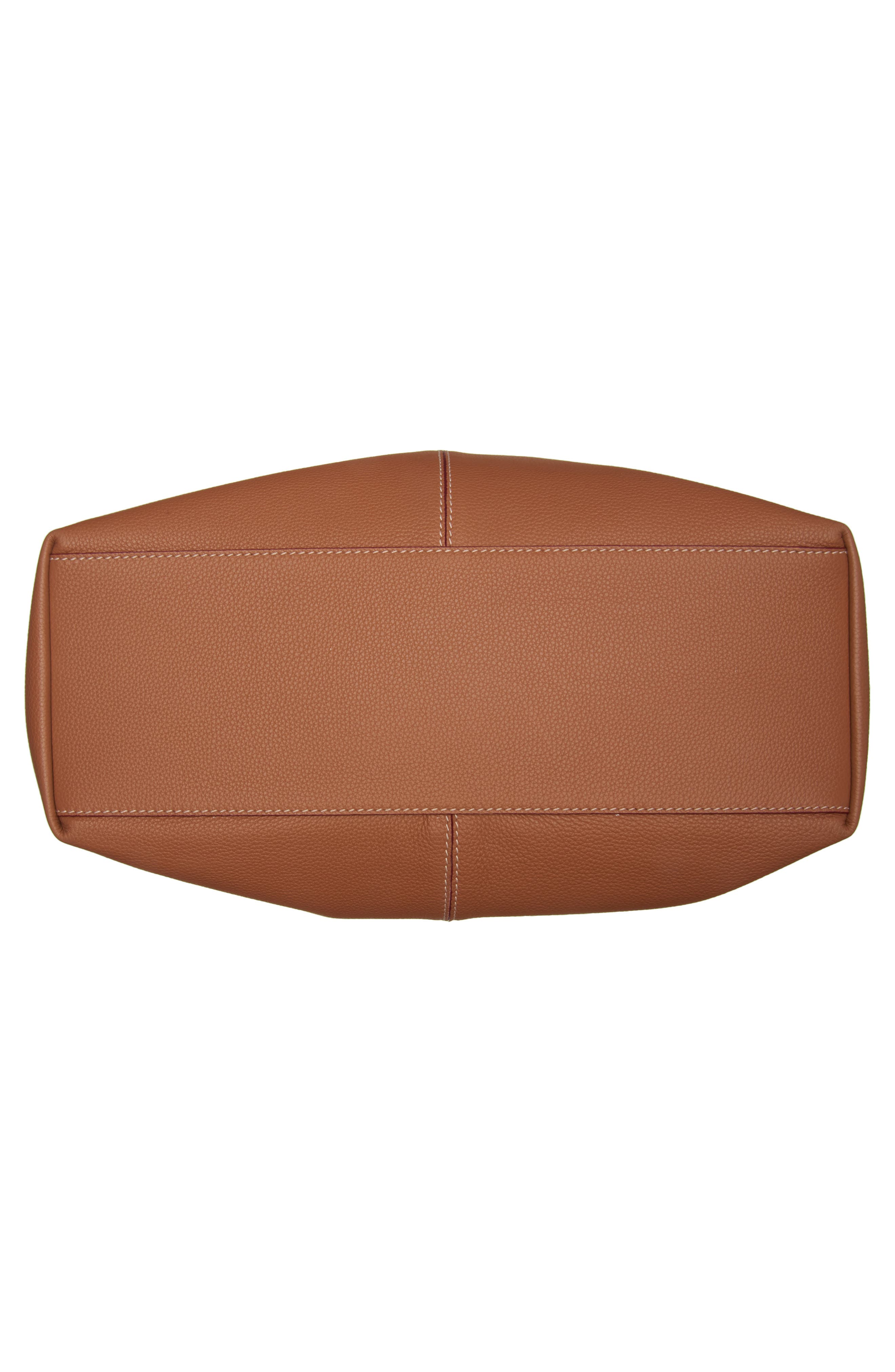 McQueen T-Bar Sling Hobo Bag, Alternate, color, 2116 Pecan/ Silver