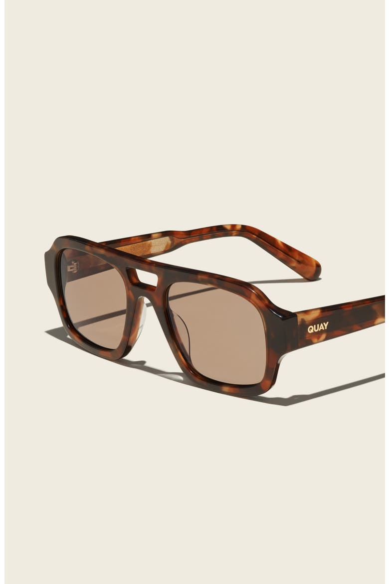 Why Not 54mm Aviator Sunglasses, Alternate, color, AMBER TORT/ TAN
