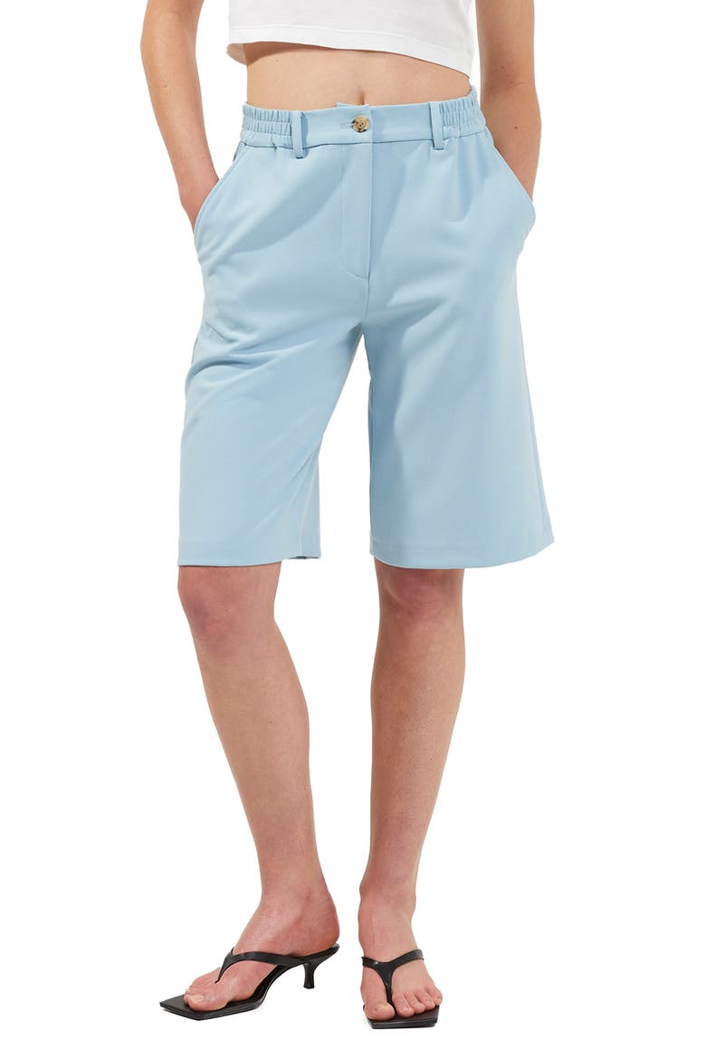 Emiko Whisper Bermuda Shorts, Main, color, FORGET ME NOT