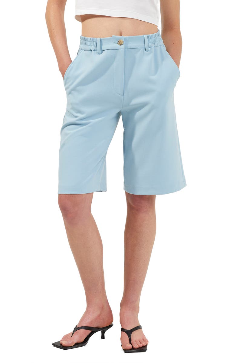 French Connection Emiko Whisper Bermuda Shorts, Main, color,