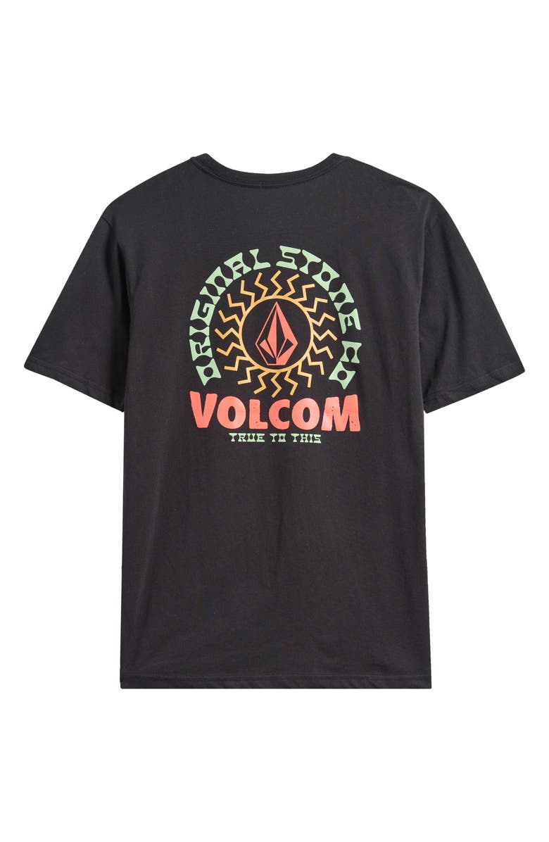 Volcom Kids' North Score Cotton Graphic T-Shirt, Alternate, color, Black