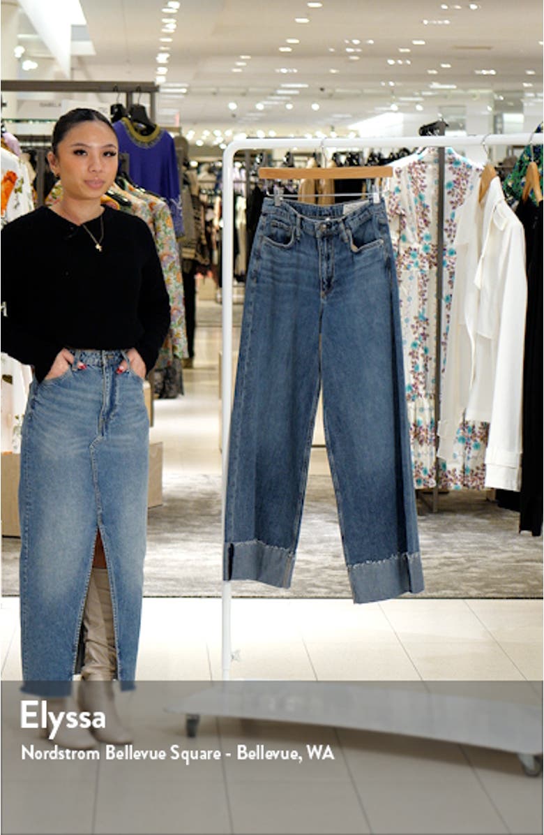 Sofie Cuffed High Waist Wide Leg Jeans