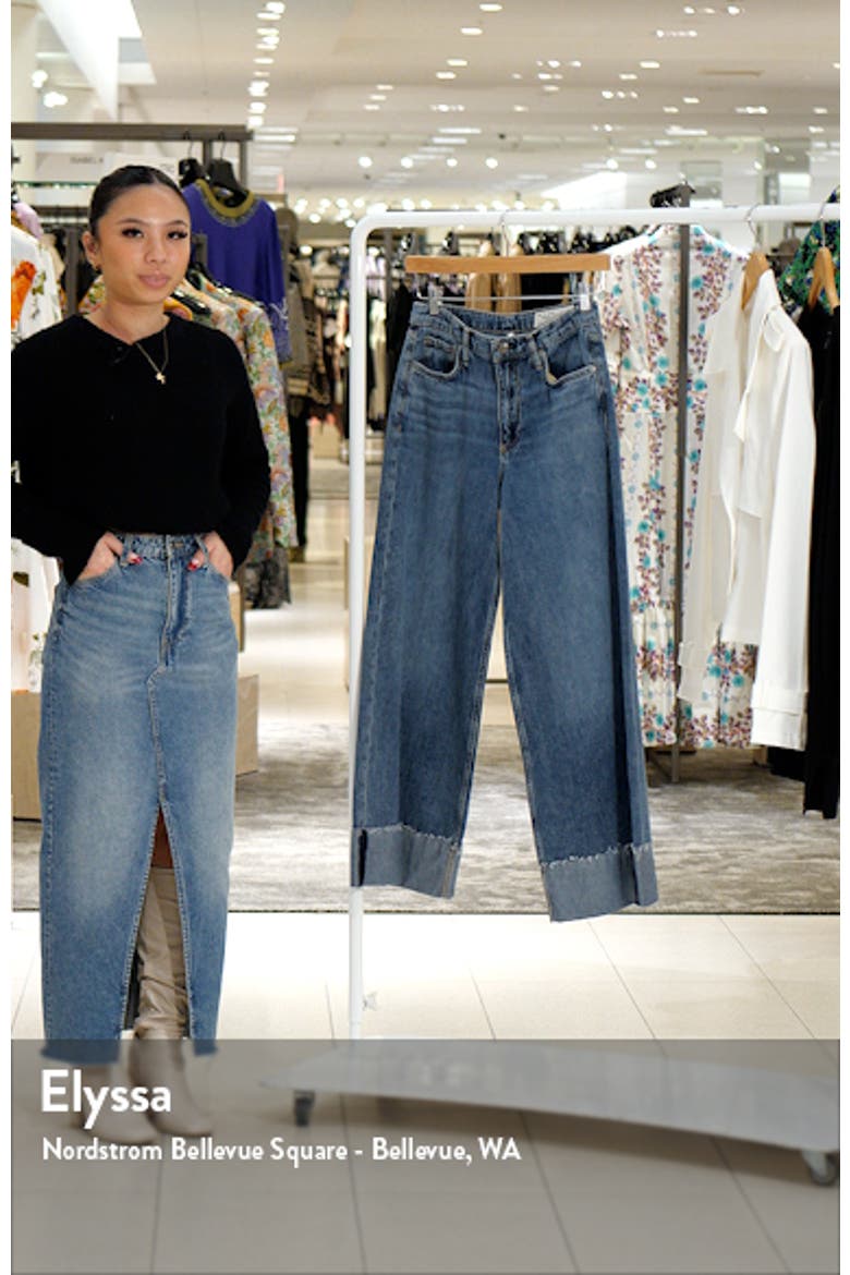 Sofie Cuffed High Waist Wide Leg Jeans video