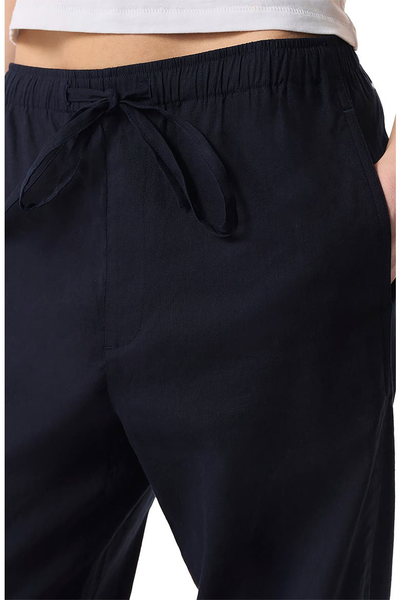 Logan Drawstring Linen Blend Pants, Alternate, color, SALUTE