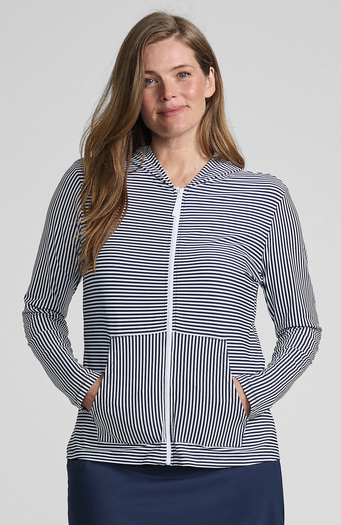 Deep Sea Navy Mini Stripe
