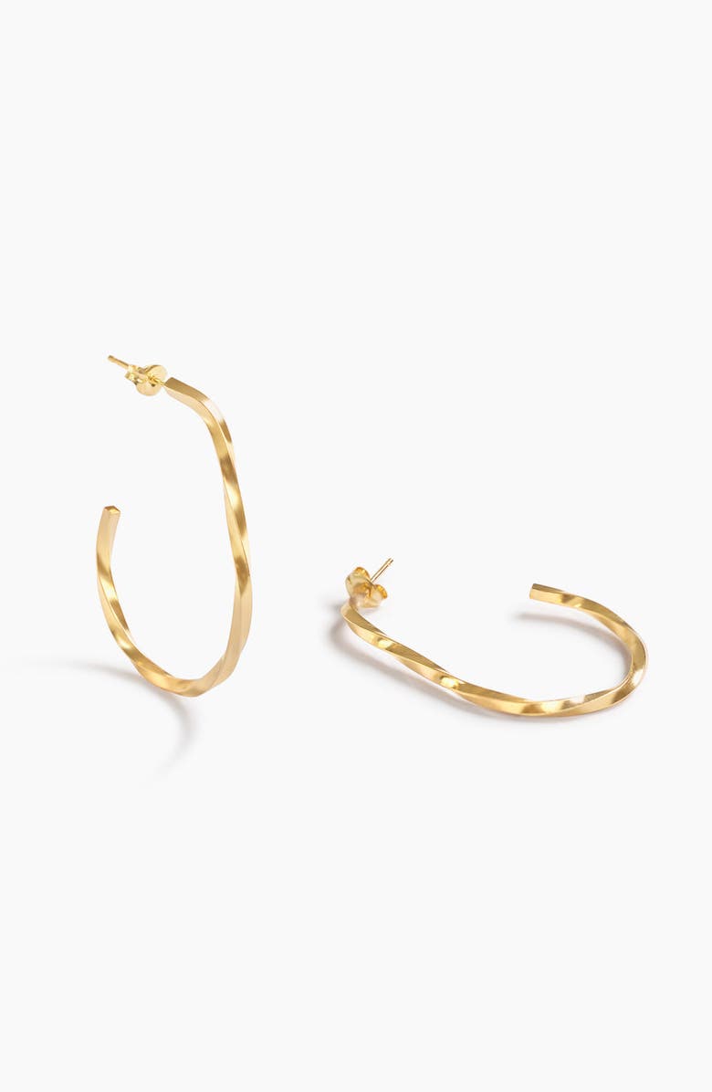 ABLE Ava Hoops Gold-Filled, Alternate, color, Gold