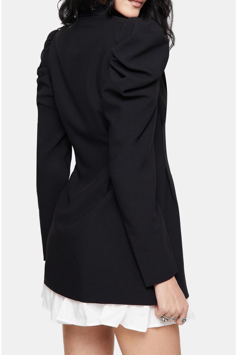 Maura Tailored Blazer Dress, Alternate, color, Black