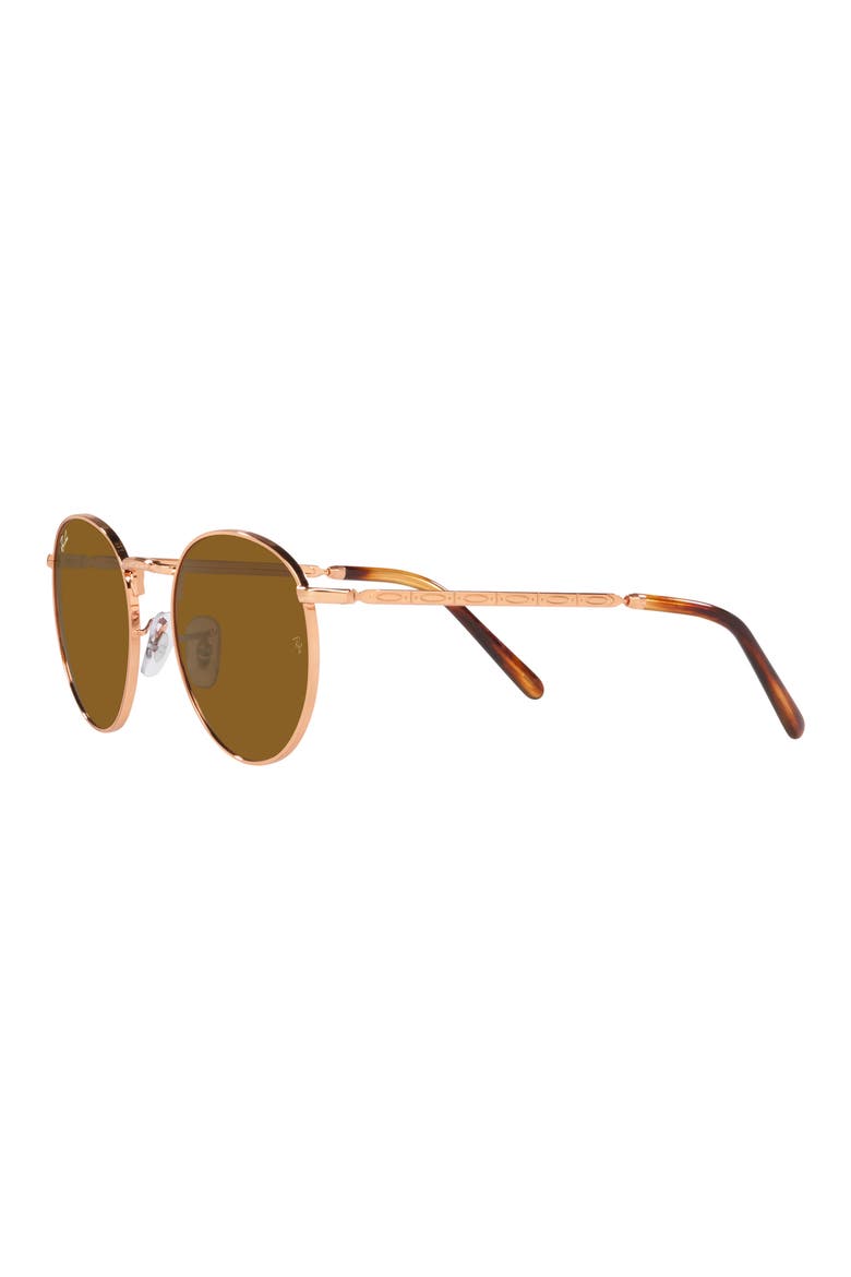 New Round 50mm Phantos Sunglasses, Alternate, color, ROSE GOLD