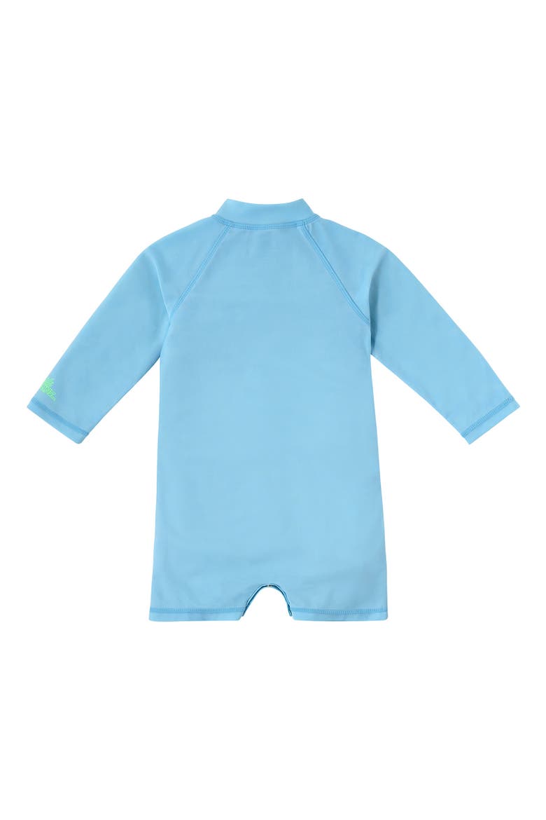 Long Sleeve Swim Romper, Alternate, color, Sharks Cove
