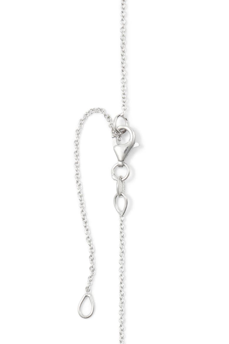 Diamond Pavé Initial Pendant Necklace, Alternate, color, 18K WHITE GOLD - X