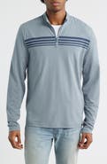 Threads 4 Thought Kace Chest Stripe Luxe Jersey Quarter Zip Pullover