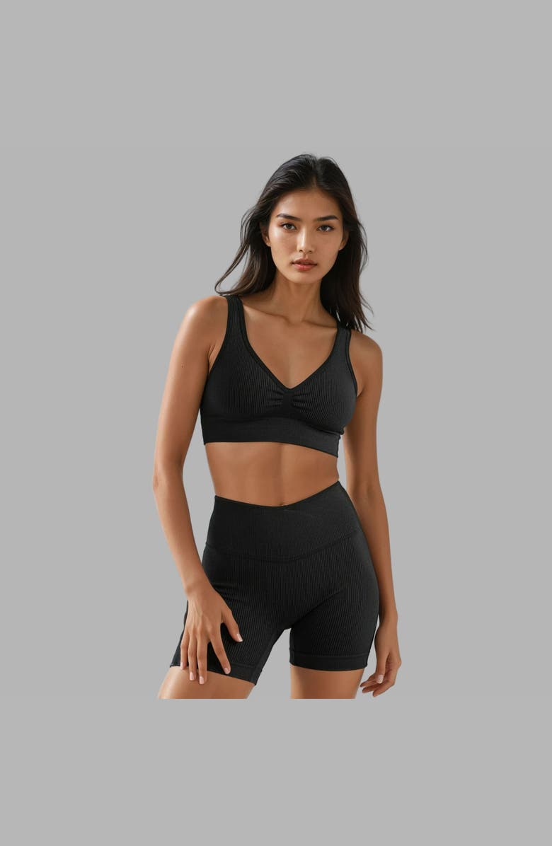 Blvck Acid Wash Sports Set - Shorts, Alternate, color, Gray