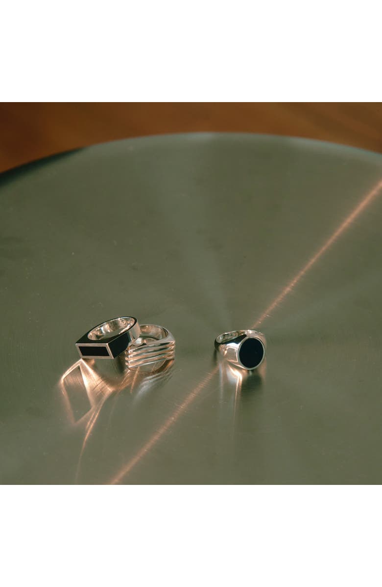 LOUPN Black Onyx Signet Ring, Alternate, color, Black