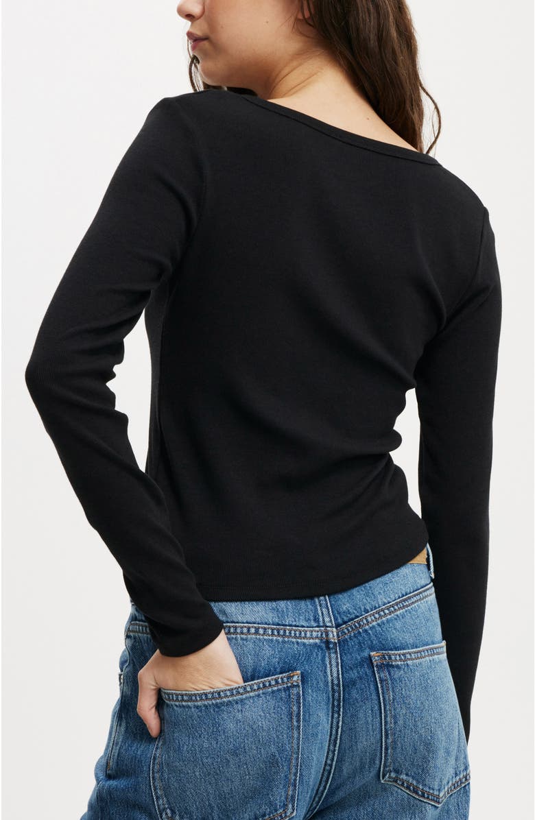 Cotton On Kelsey V Front Henley Long Sleeve, Alternate, color, 