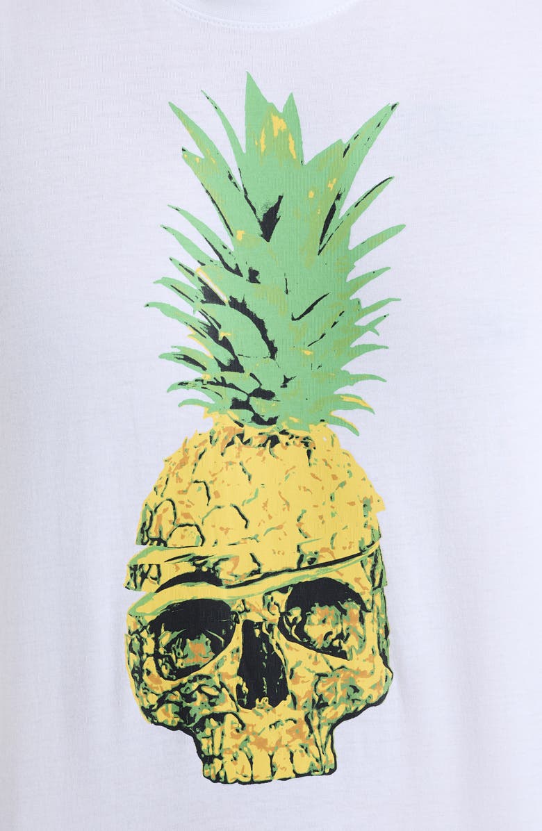 Robert Graham Island Skull Graphic T-Shirt, Alternate, color, White