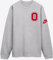 Nike Men's Nike Heather Gray Ohio State Buckeyes Legacy Sweatshirt