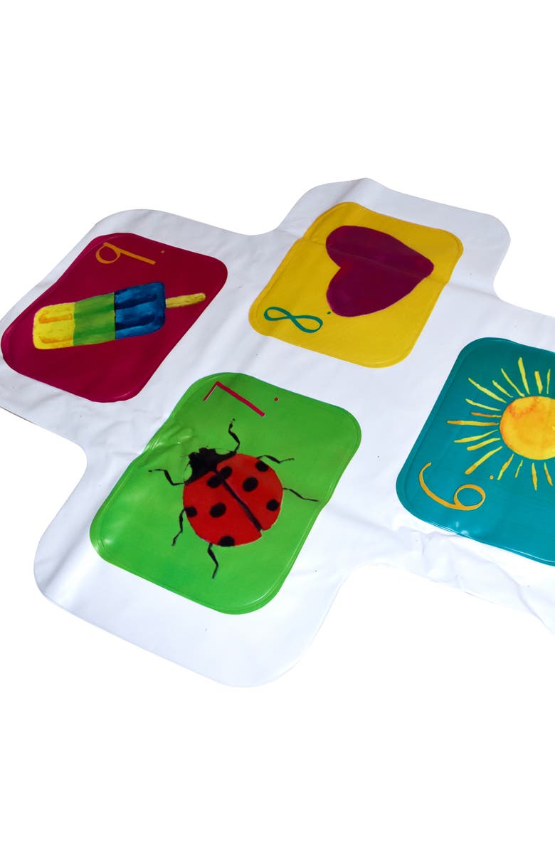 Rae Dunn Hopscotch Game Water Sprinkler 58X22 Inch, Coconut Float, Age 5+, Alternate, color, Multicolored