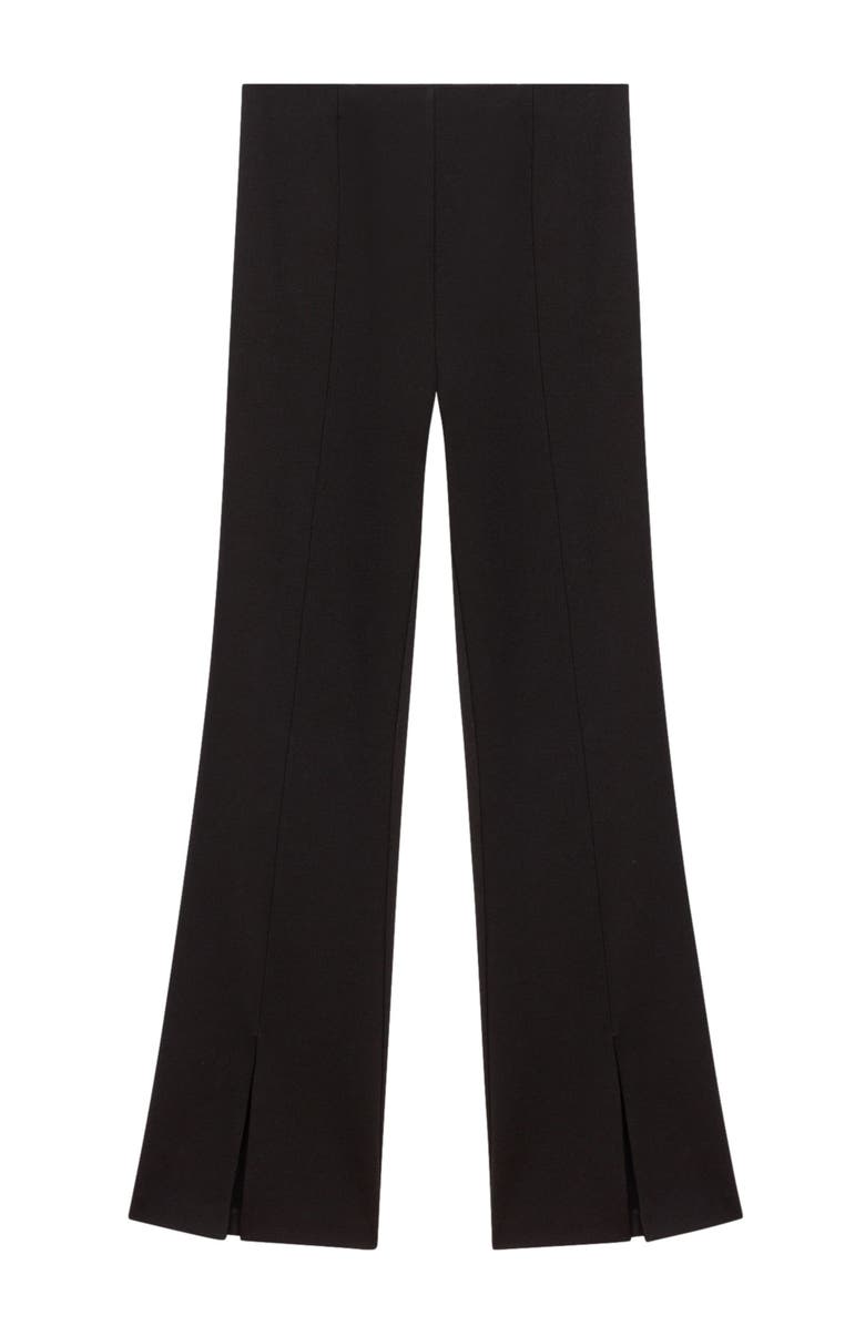 maje Slit trousers, Alternate, color, Black