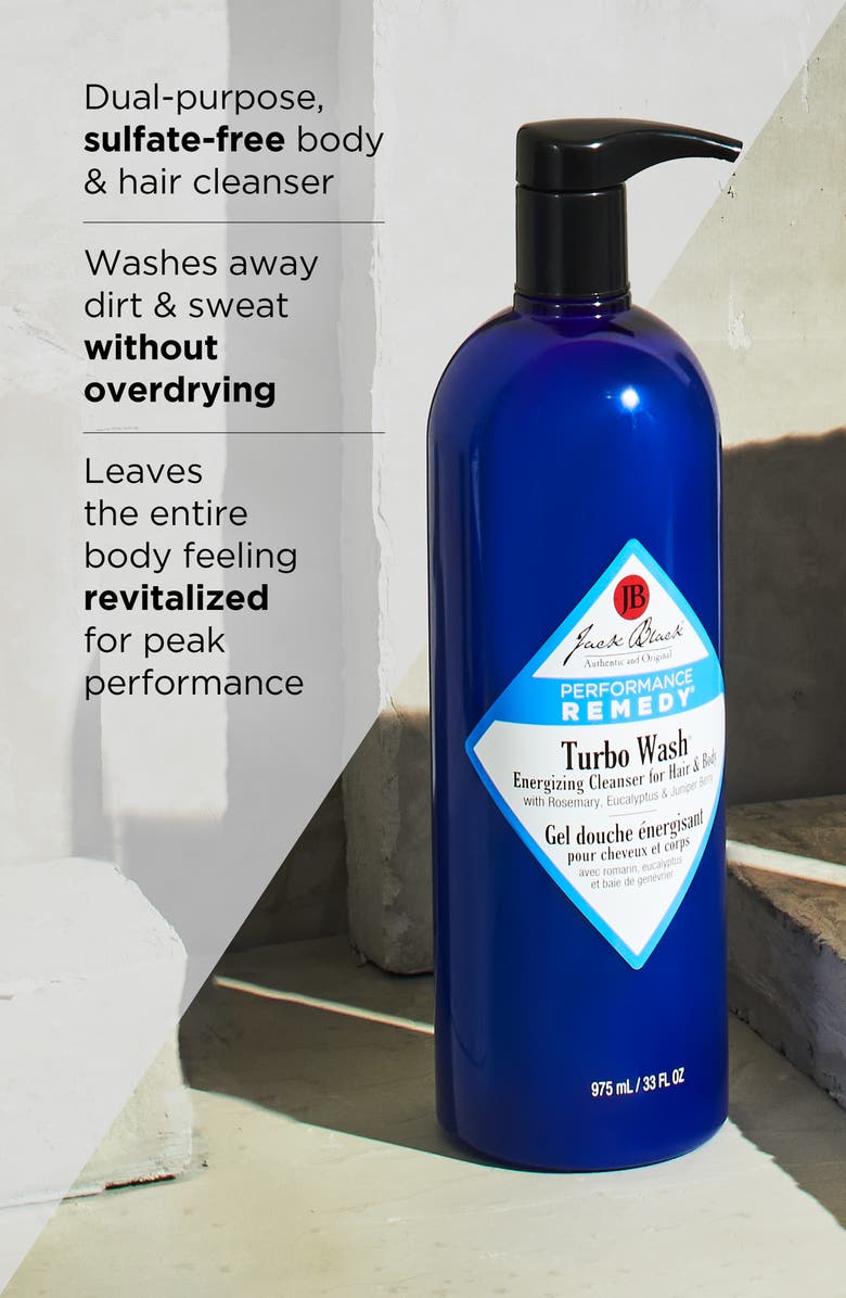 Jack Black Turbo Wash<sup>®</sup> Energizing Cleanser for Hair & Body, Alternate, color, 