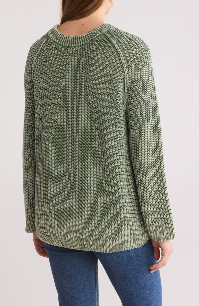 Blu Pepper Cotton Pullover Sweater, Alternate, color, Olive