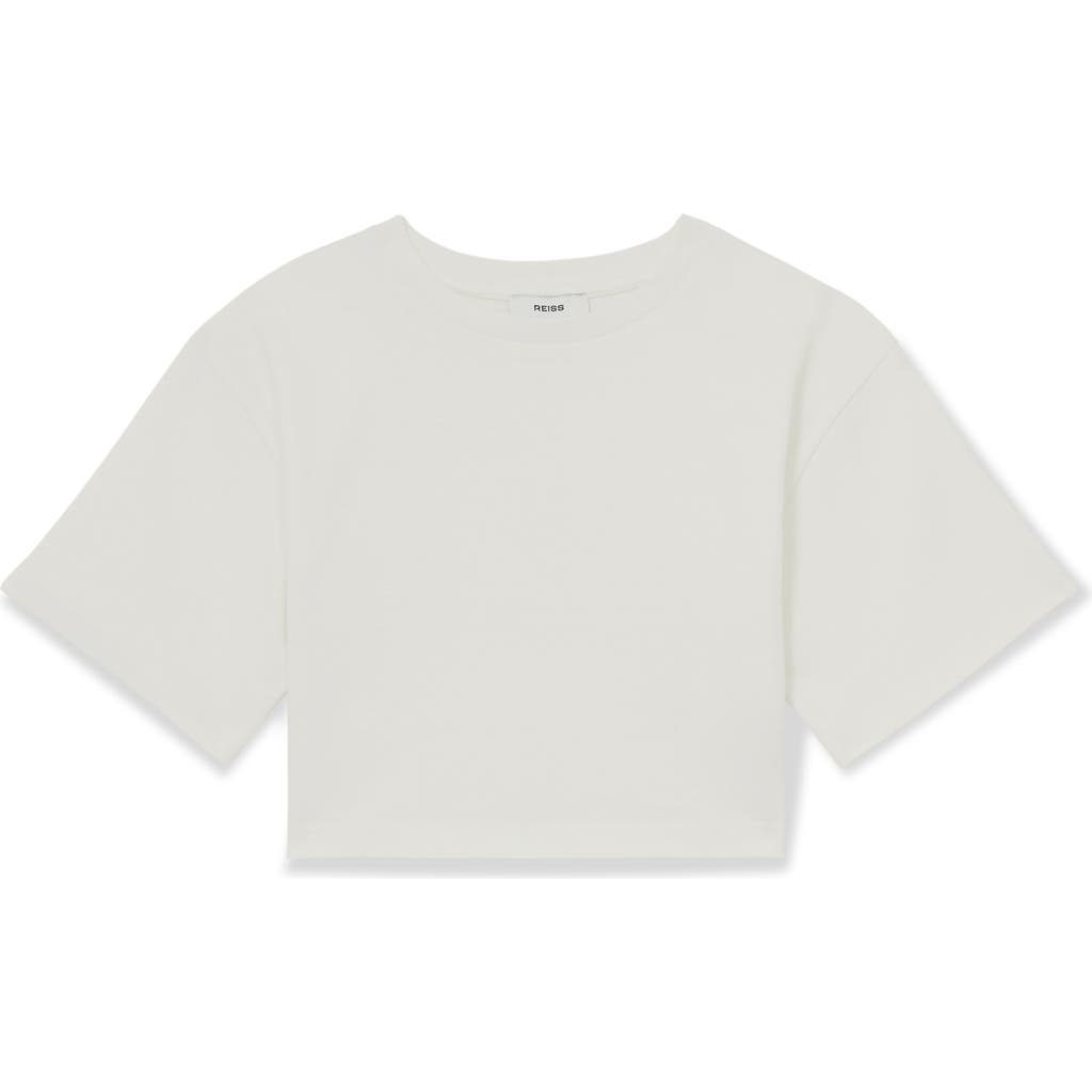 Reiss Kids' Alex Boxy T-shirt In White