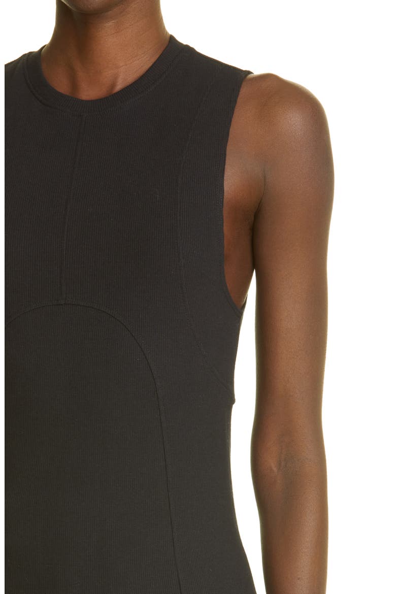 Gender Inclusive Dani Rib Stretch Cotton Tank, Alternate, color, BLACK
