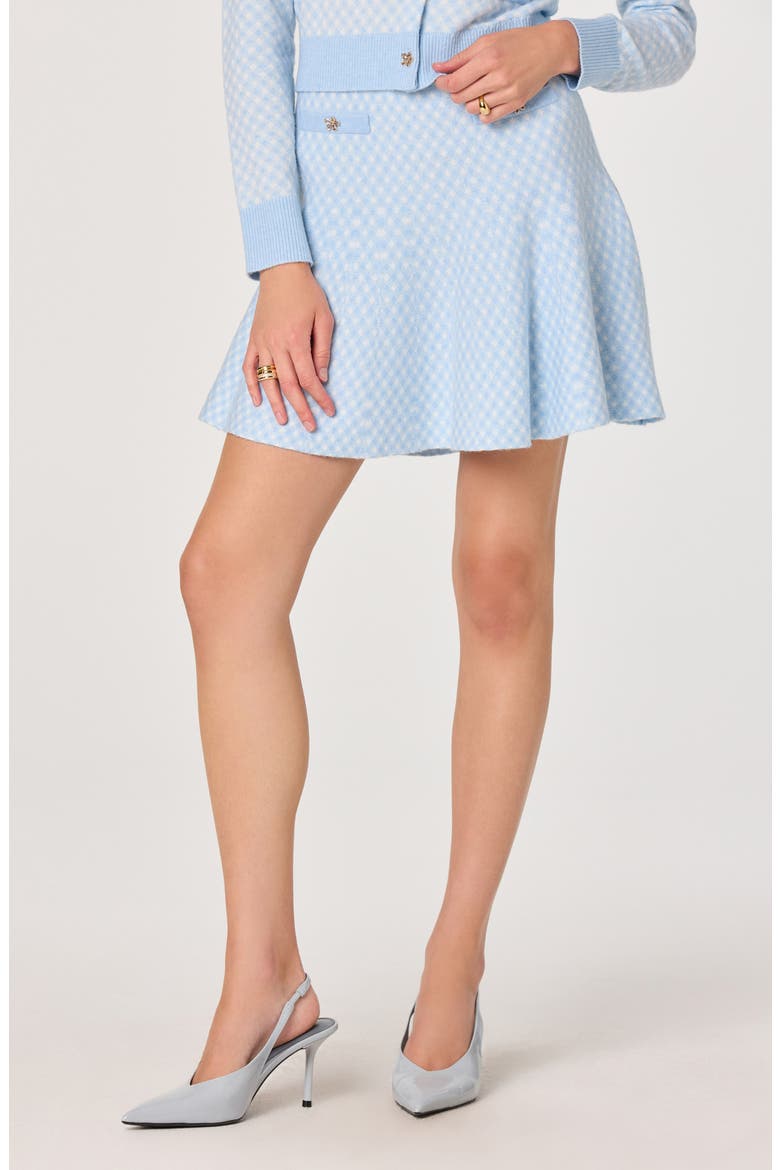 Malvie Plaid Sweater Skirt, Alternate, color, BLUE PLAID