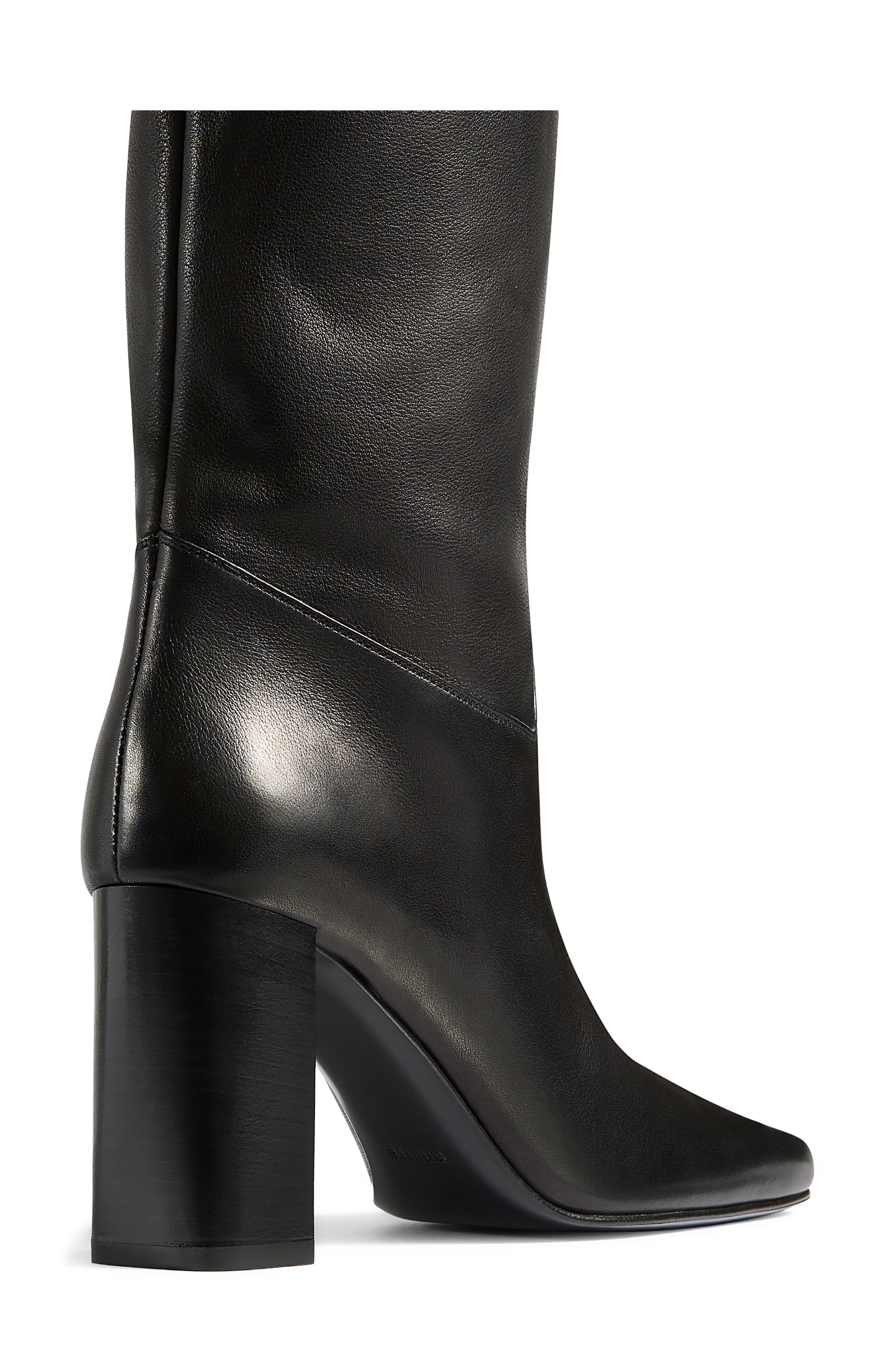 Petra Square Toe Boot, Alternate, color, BLACK