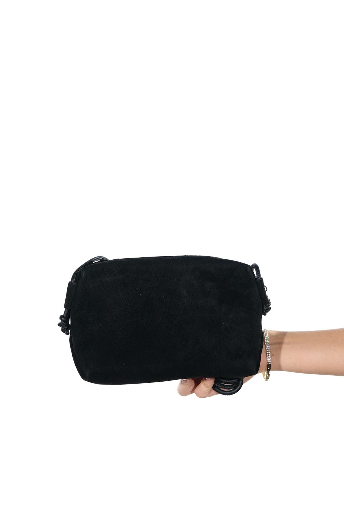 Forever & Always Shoes Selsey Crossbody Leather Bag, Alternate, color, Black Suede