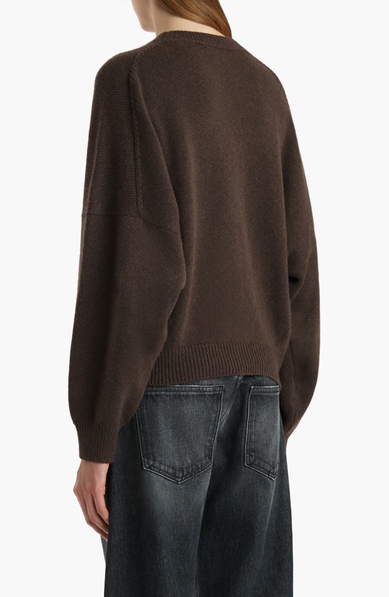 Khaite Marguax Cashmere Sweater, Alternate, color, Coffee