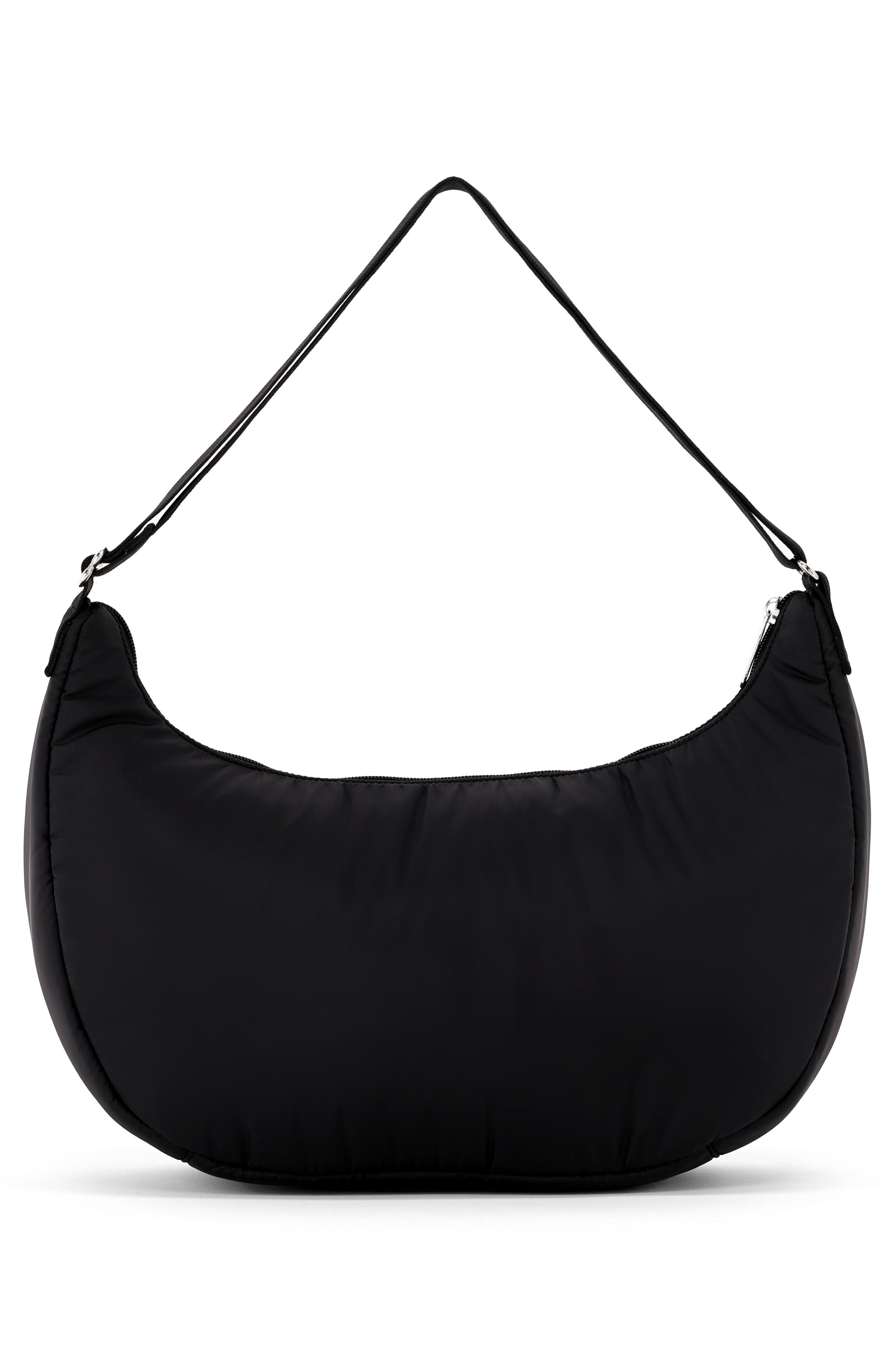 LeSportsac Crescent Crossbody Convertible Shoulder Bag, Alternate, color, Ultra Black