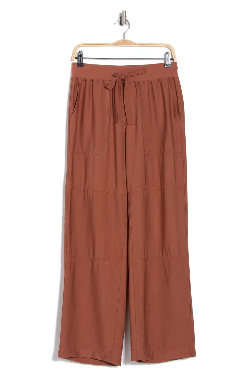 Sanctuary Twill Wide Leg Pants, Alternate, color, Teak