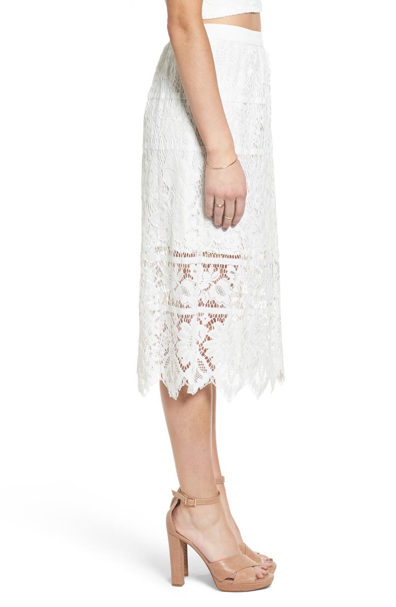 WAYF Newark Lace Skirt, Alternate, color,
