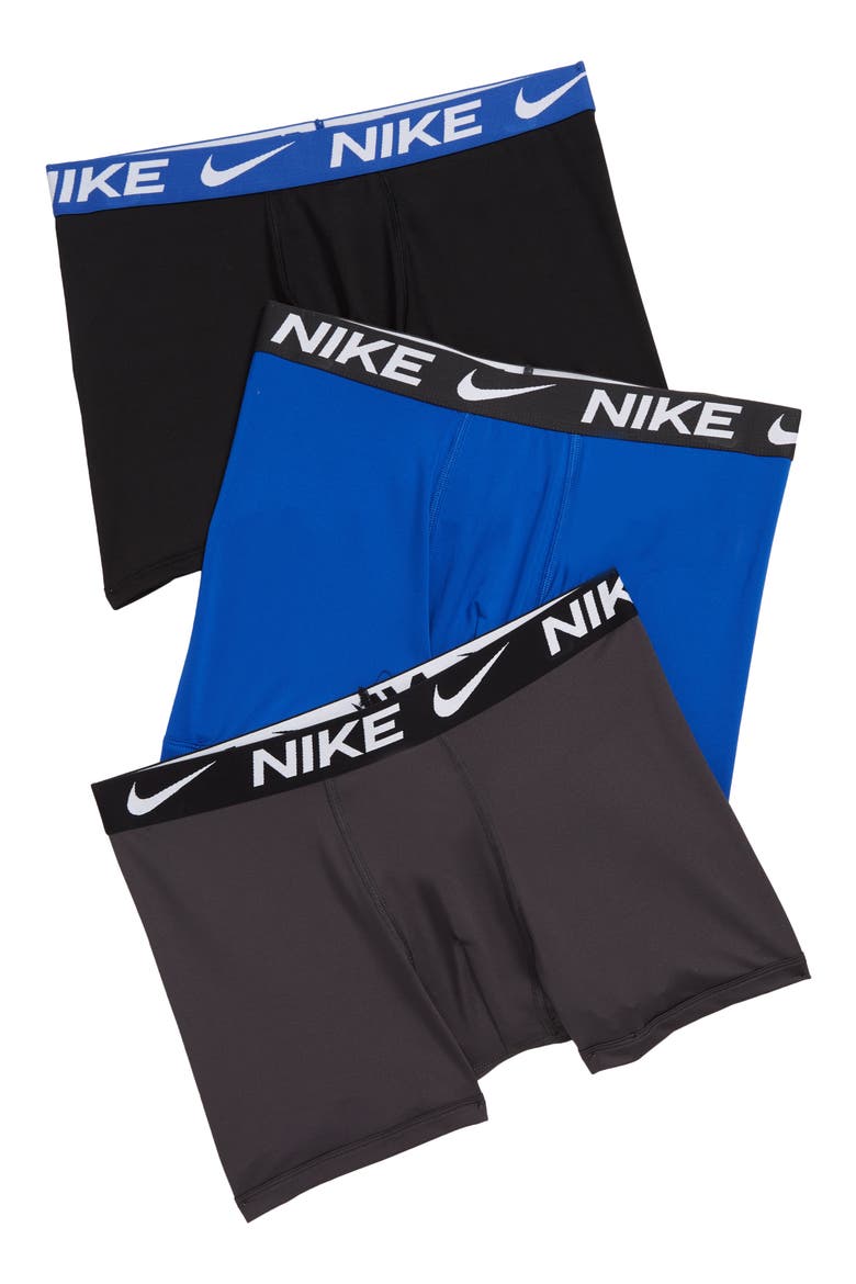 Kids' Essential Dri-FIT Micro Assorted 3-Pack Boxer Briefs, Alternate, color, GAME ROYAL