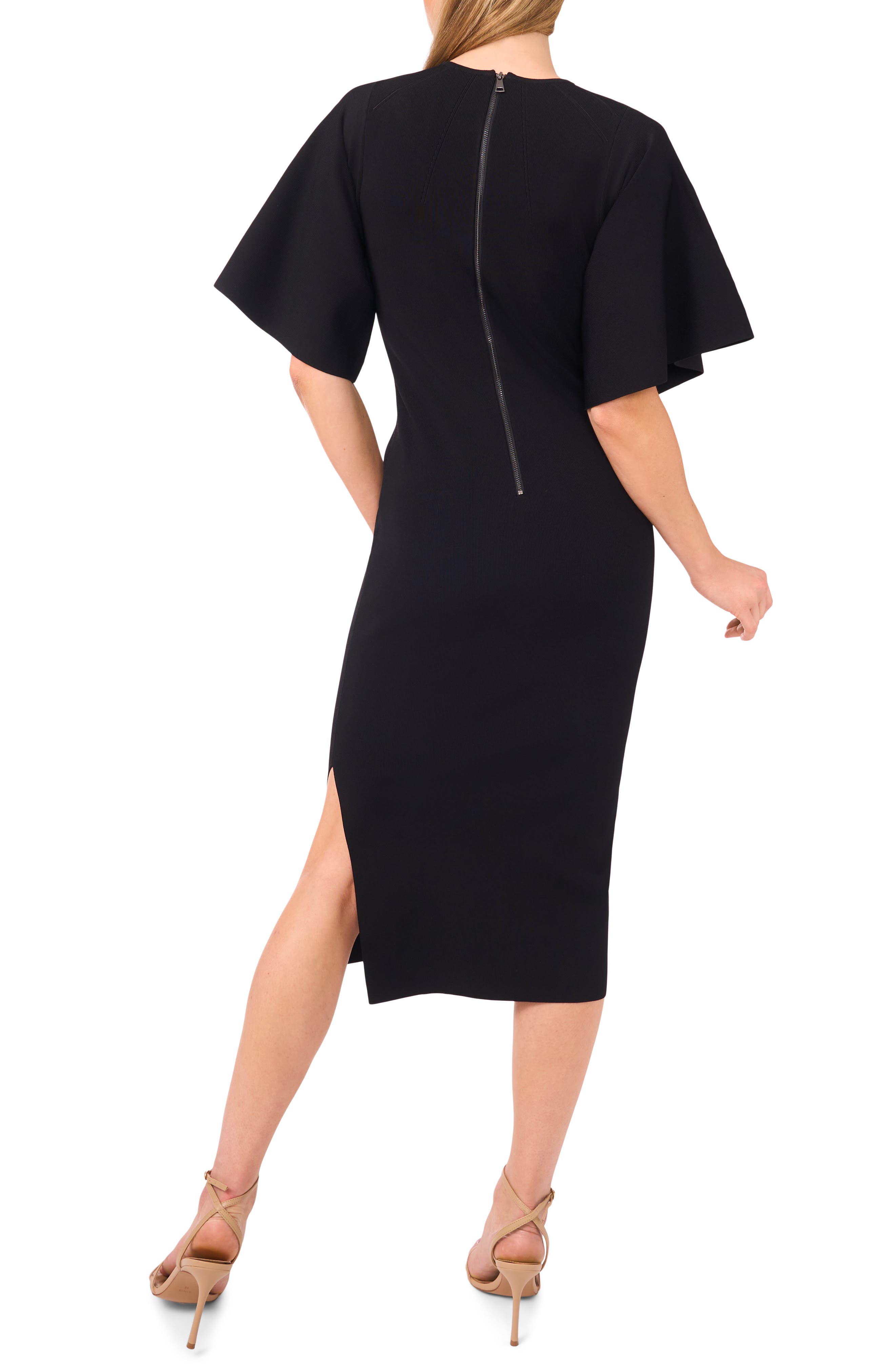 Flare Sleeve Midi Dress - image 2