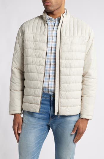 Johnnie-o Killington Puffer Jacket In Gray
