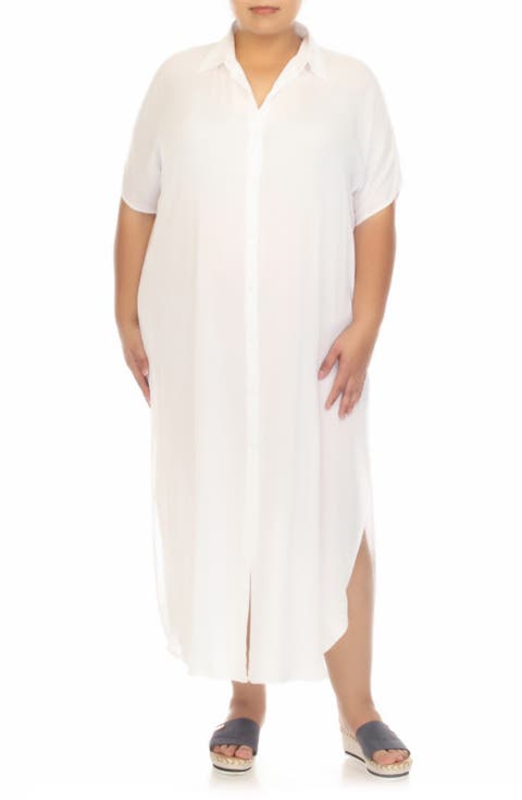 Maxi Shirtdress (Plus)