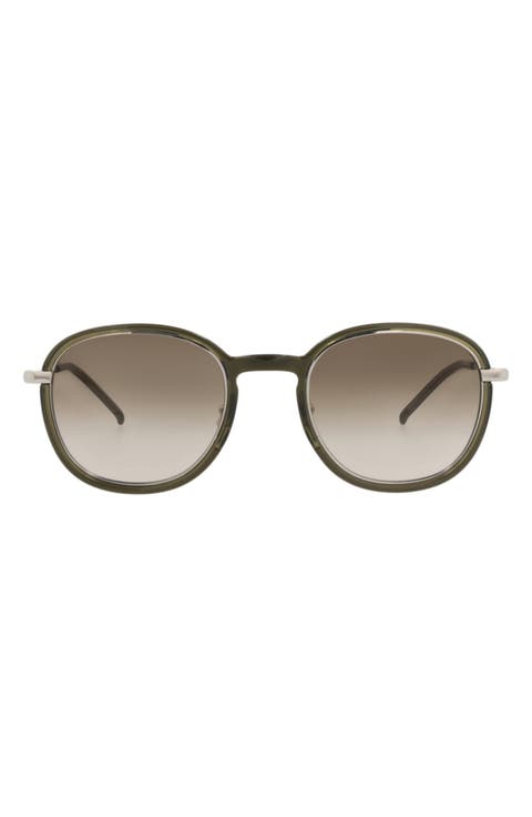 49mm Round Sunglasses