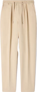 SANDRO Elasticated straight-leg trousers