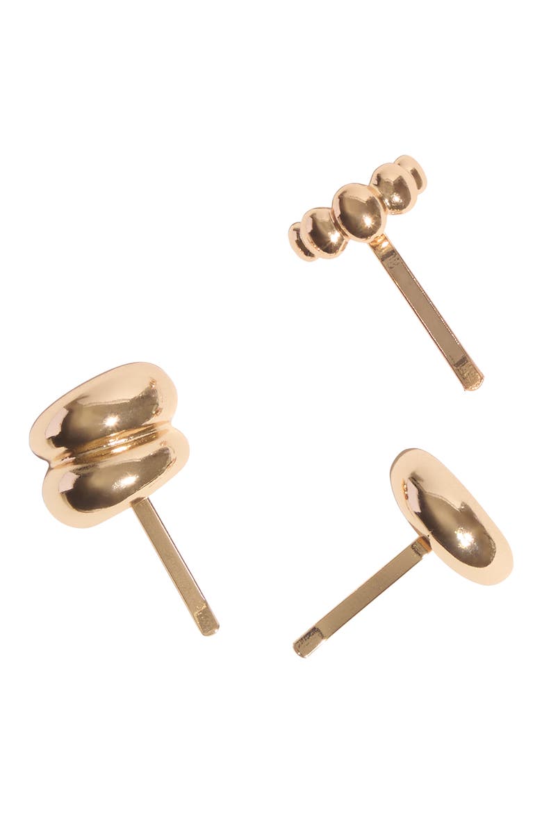 3-Pack Secure Hold Metal Pony Pins, Alternate, color, GOLD